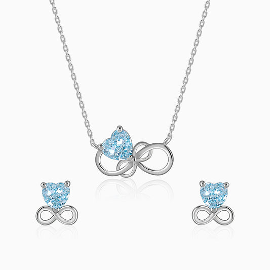 Silver Unending Love Set