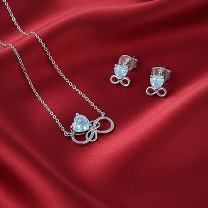 Silver Unending Love Set