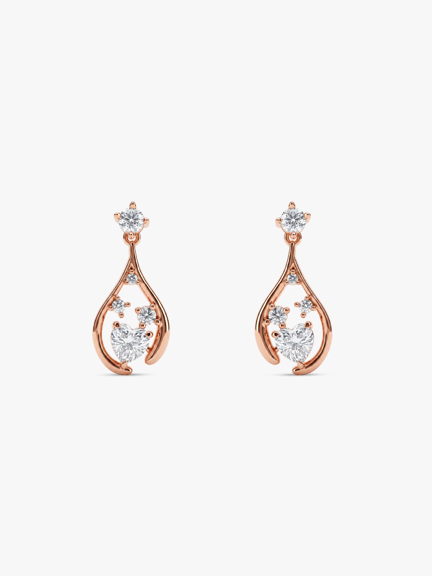 Rose Gold All of Me Earrings