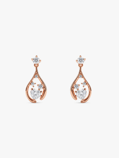 Rose Gold All of Me Earrings