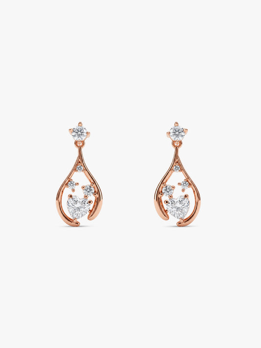 Rose Gold All of Me Earrings