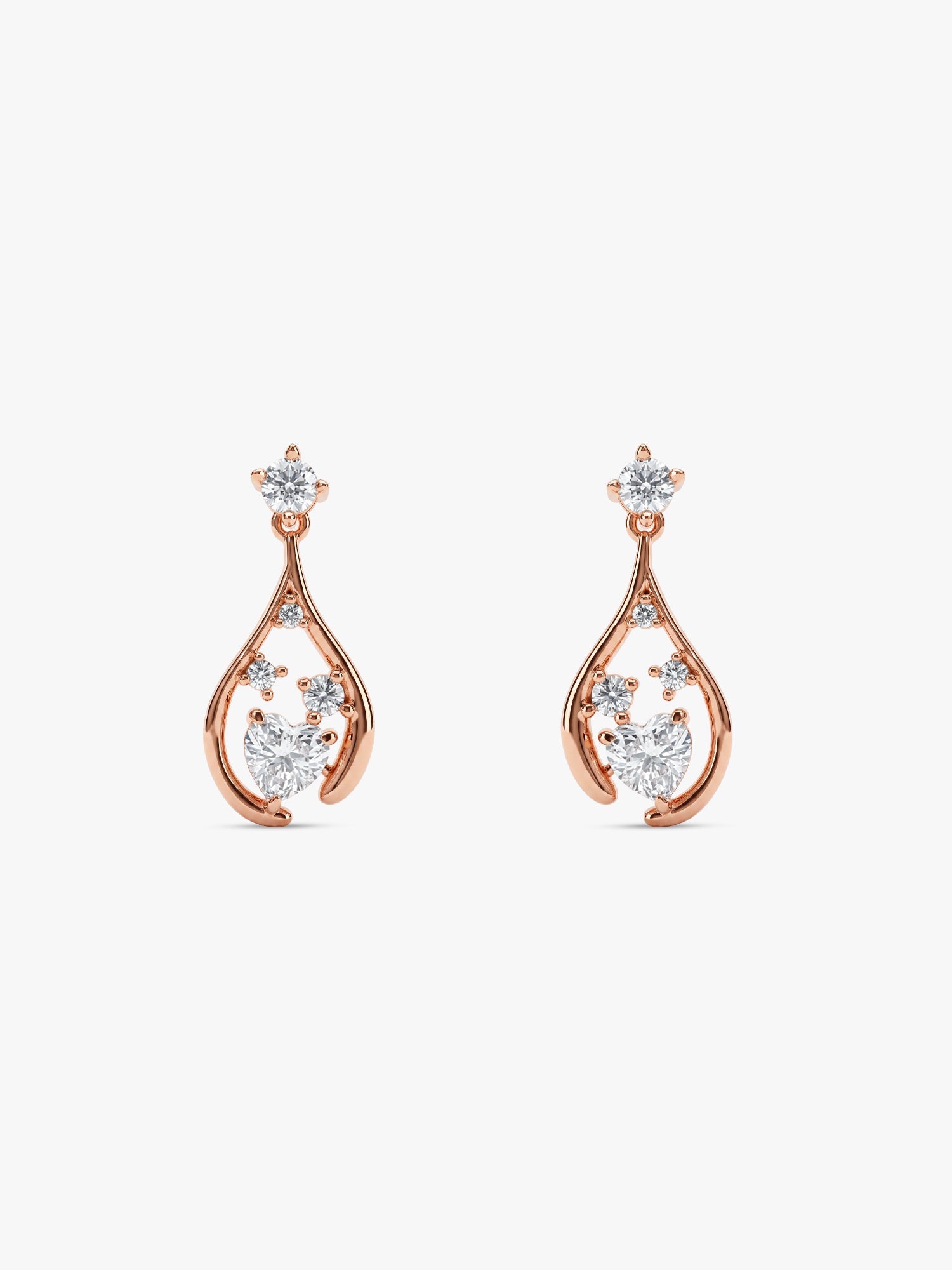 Rose Gold All of Me Earrings