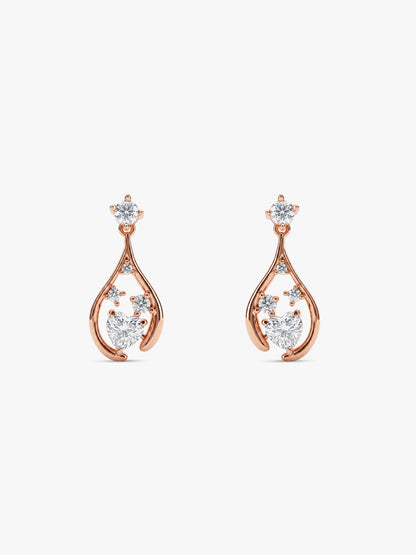 Rose Gold All of Me Earrings