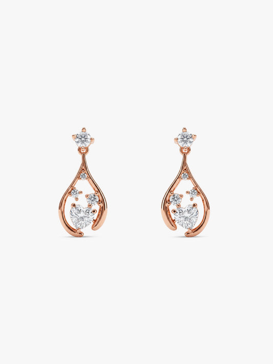 Rose Gold All of Me Earrings