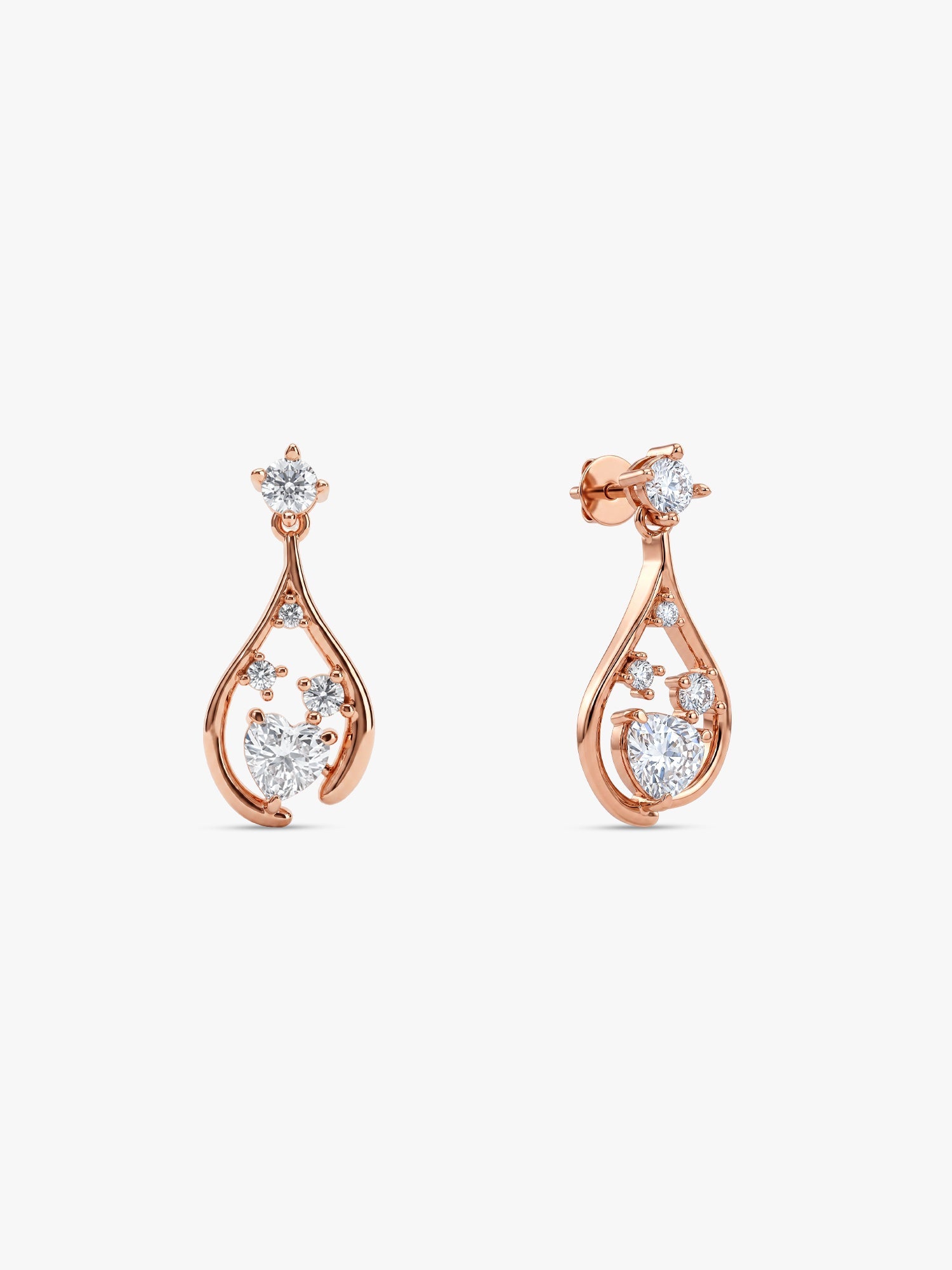 Rose Gold All of Me Earrings