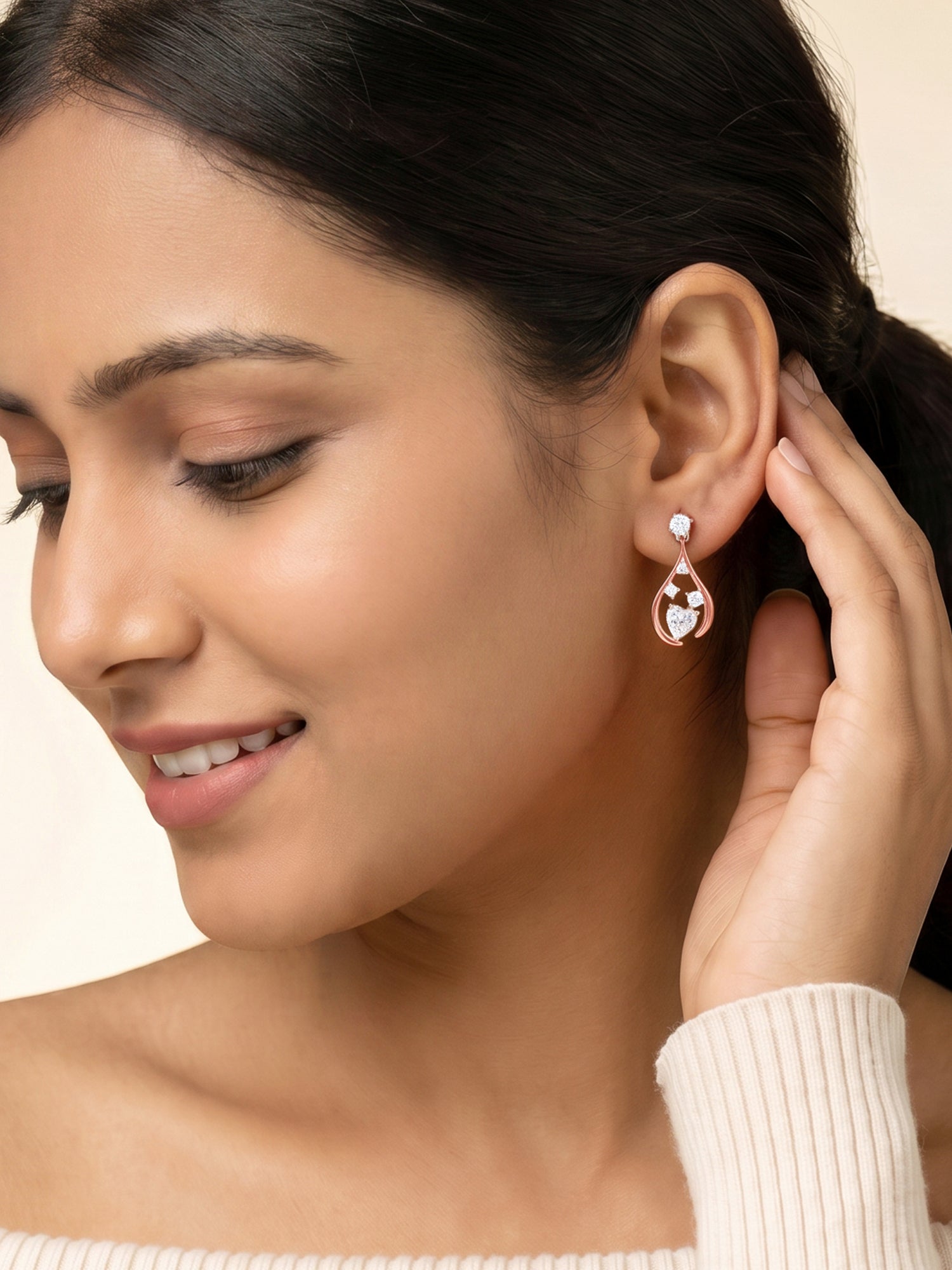 Rose Gold All of Me Earrings