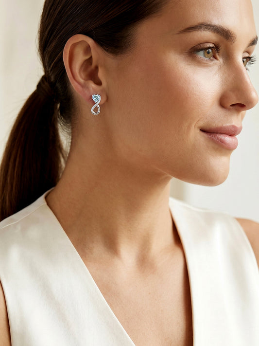 Silver Endlessly Yours Earrings