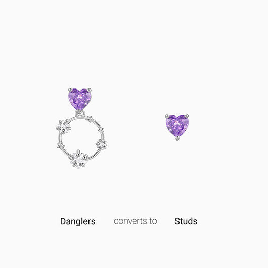 Silver Stuck on You Earrings