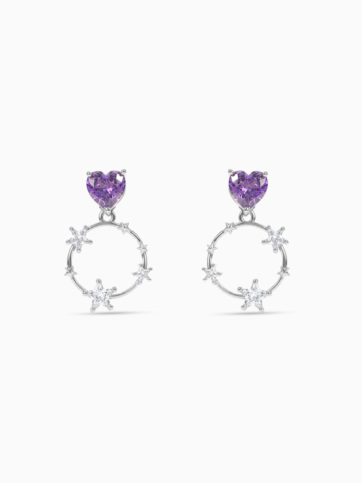 Silver Stuck on You Earrings
