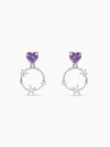 Silver Stuck on You Earrings