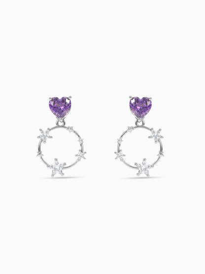 Silver Stuck on You Earrings