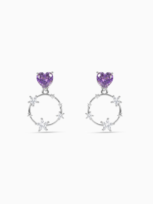 Silver Stuck on You Earrings