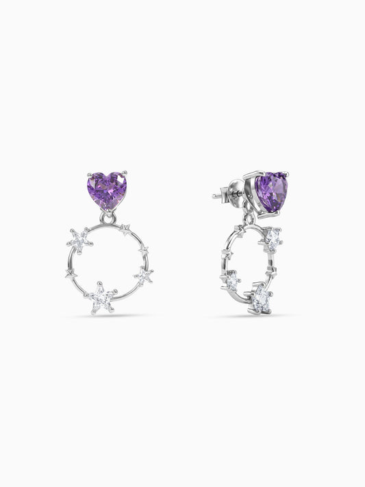Silver Stuck on You Earrings