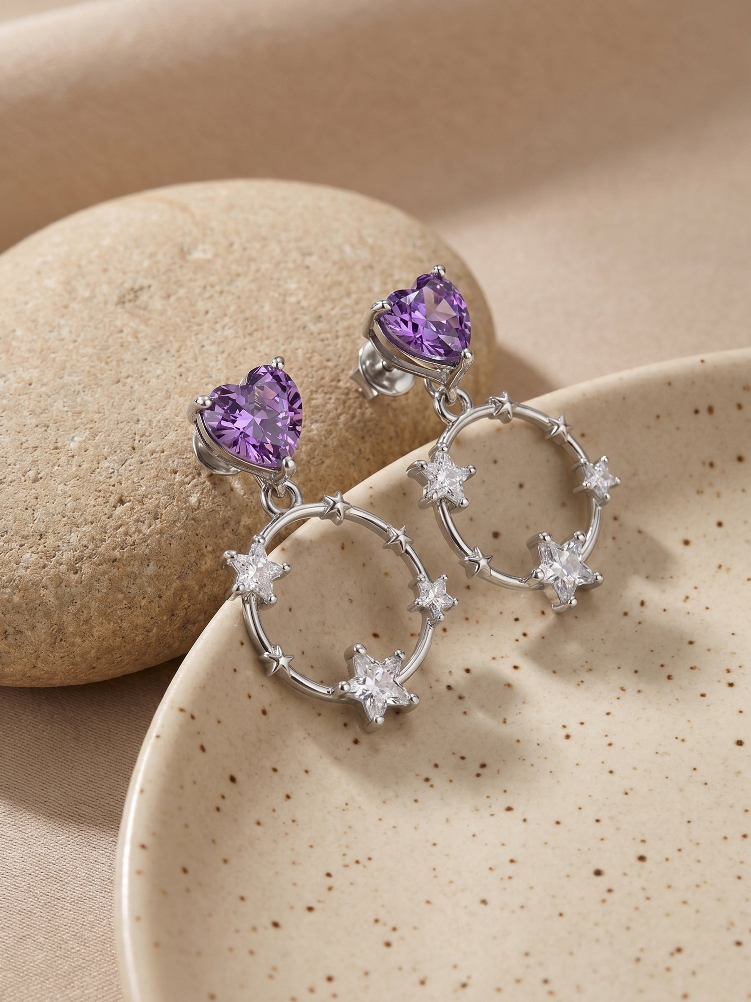 Silver Stuck on You Earrings
