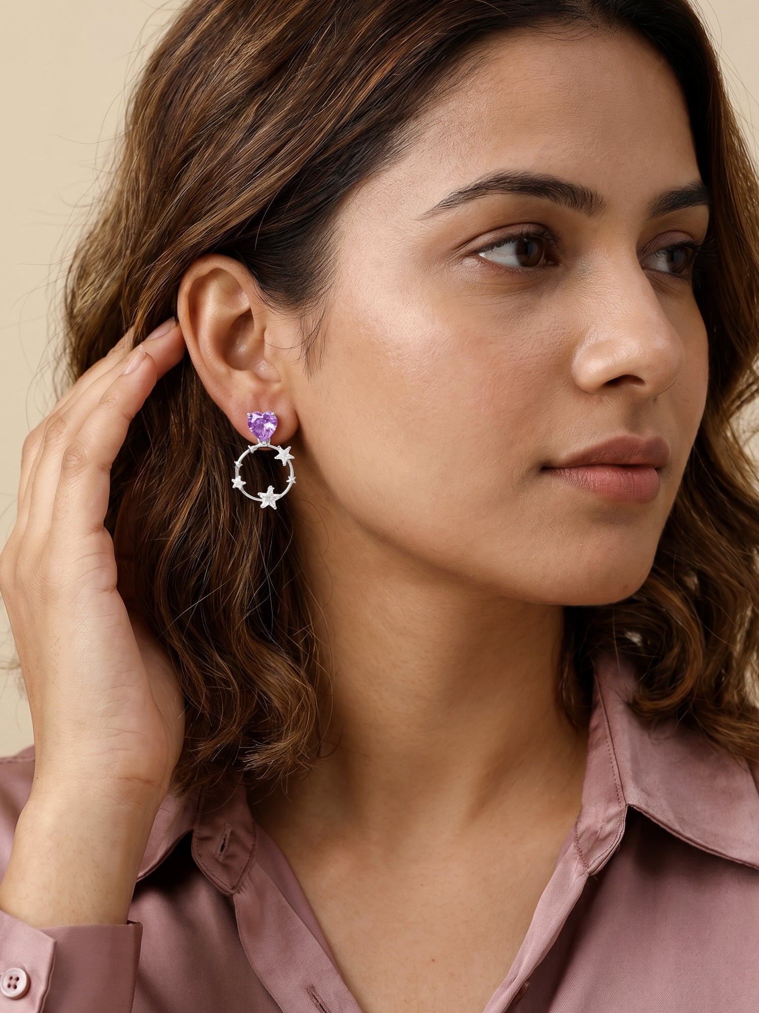 Silver Stuck on You Earrings