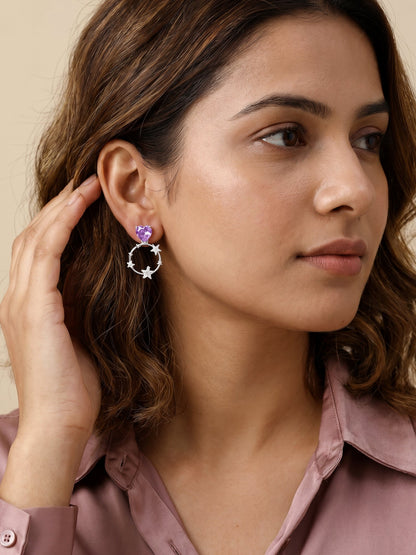 Silver Stuck on You Earrings
