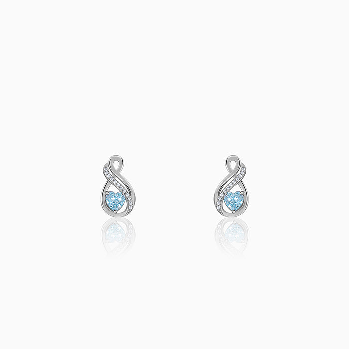 Silver Sea of Love Earrings