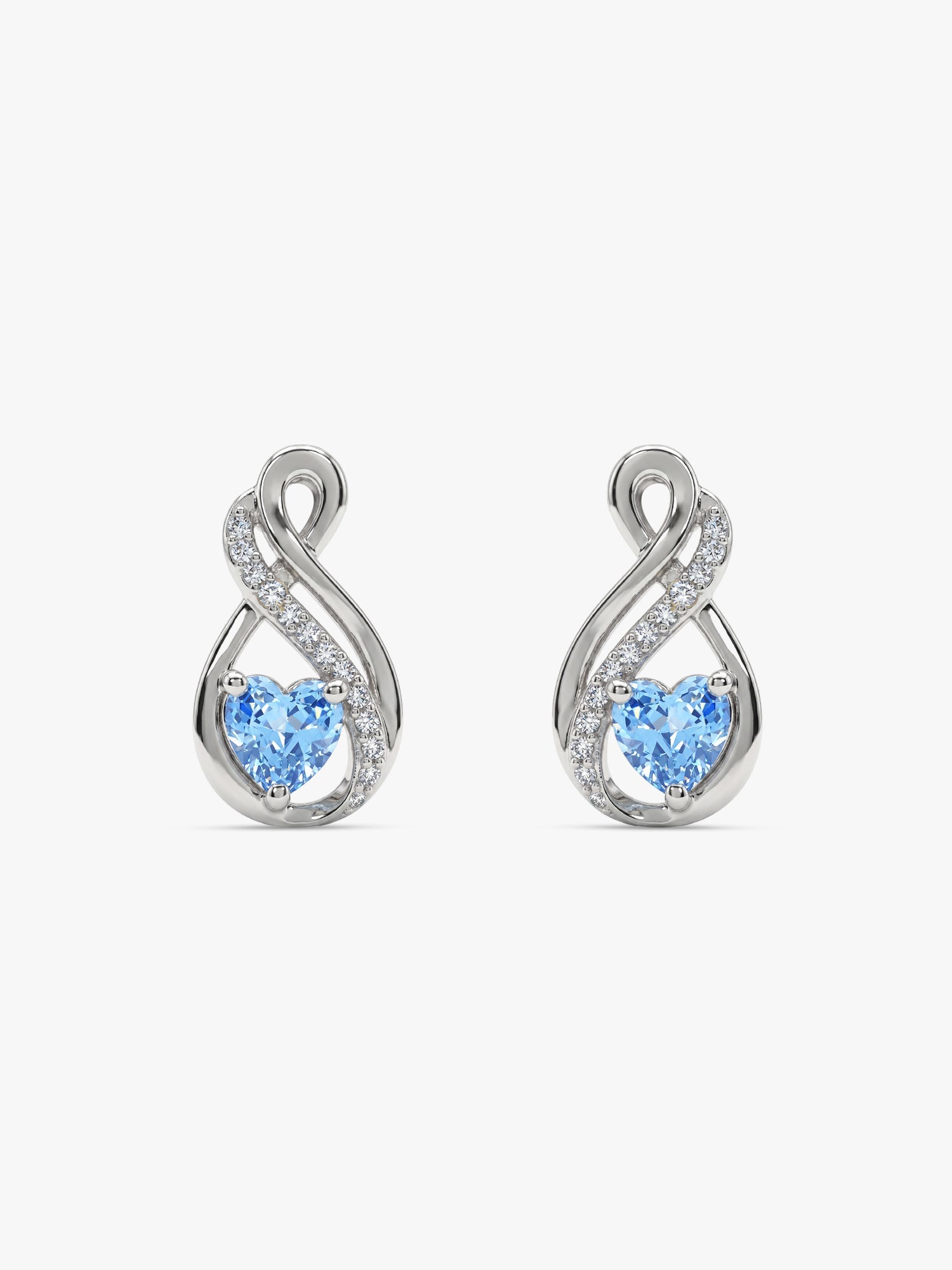 Silver Sea of Love Earrings