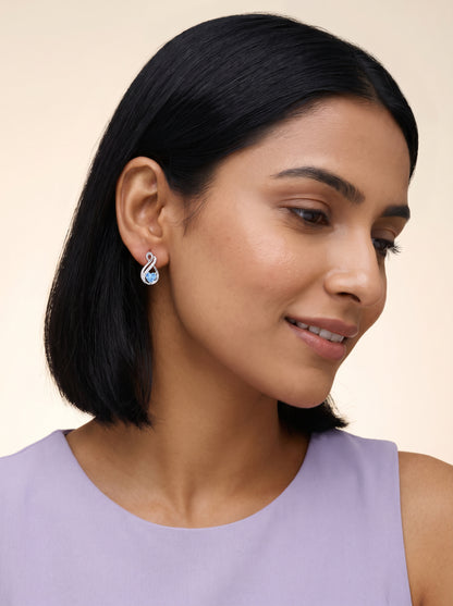 Silver Sea of Love Earrings