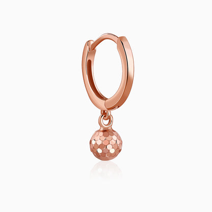 Rose Gold Showgirl Huggie Earrings