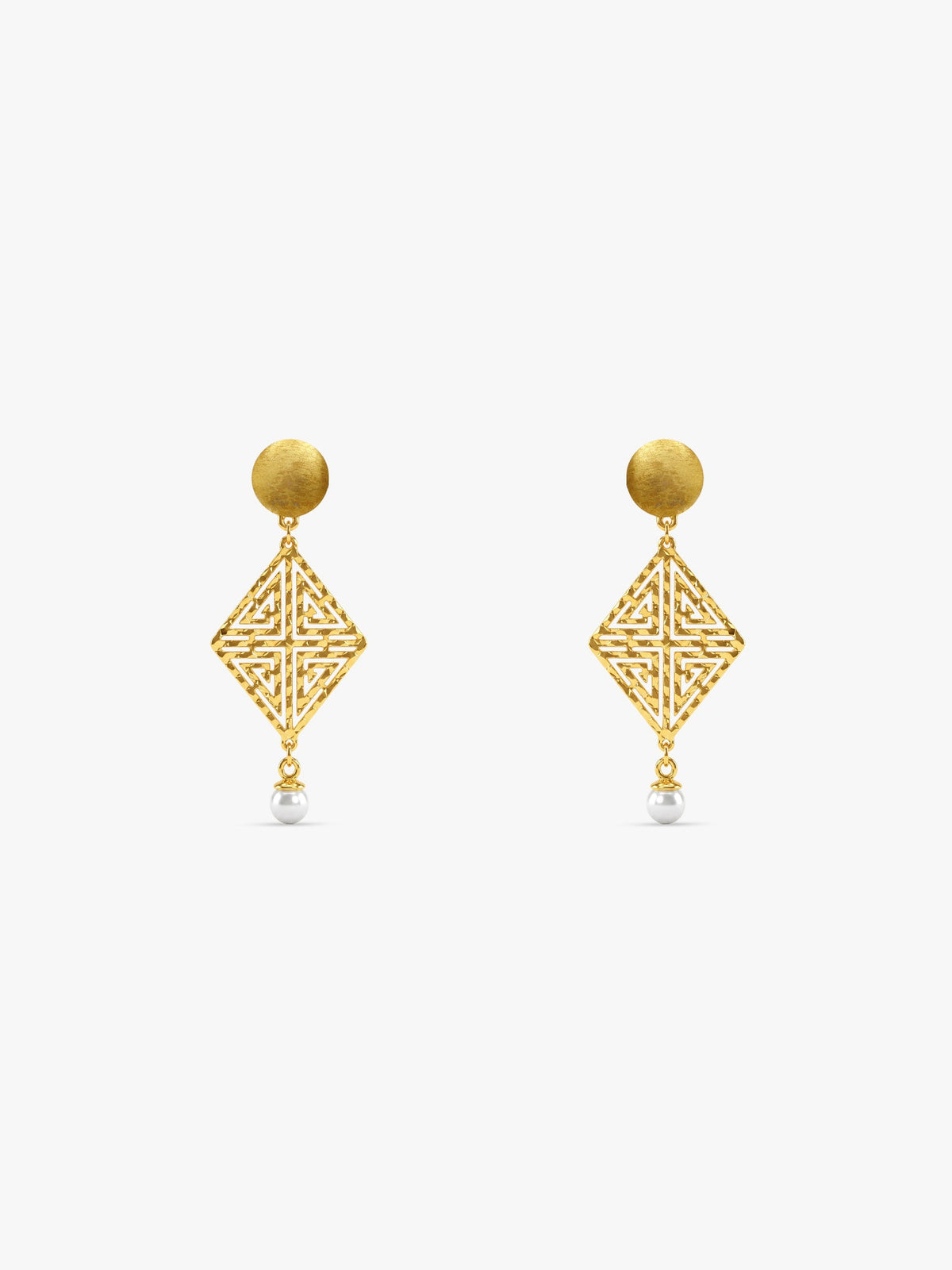 Golden Stay With Me Earrings