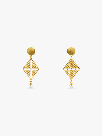 Golden Stay With Me Earrings