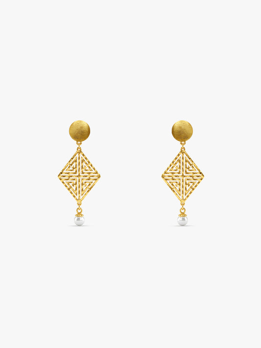 Golden Stay With Me Earrings