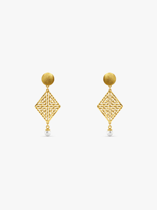 Golden Stay With Me Earrings