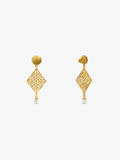 Golden Stay With Me Earrings