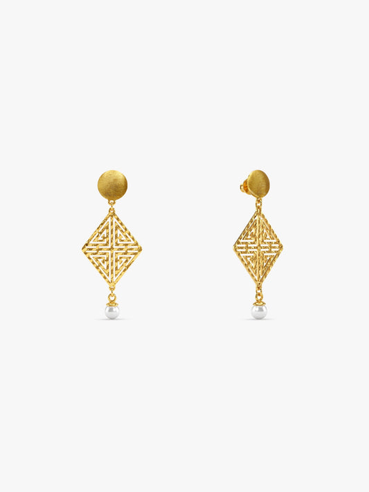Golden Stay With Me Earrings