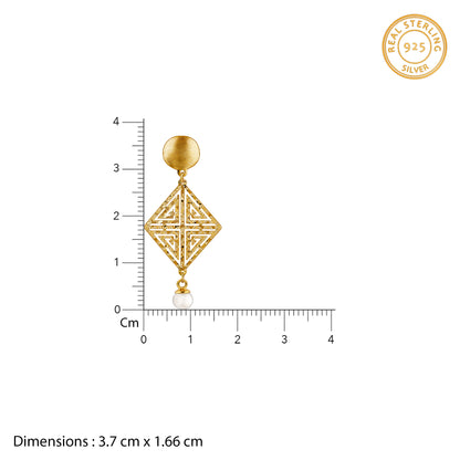 Golden Stay With Me Earrings