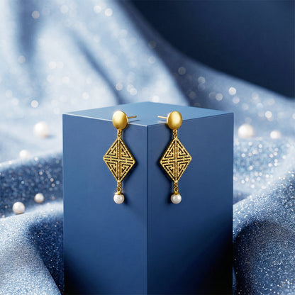 Golden Stay With Me Earrings