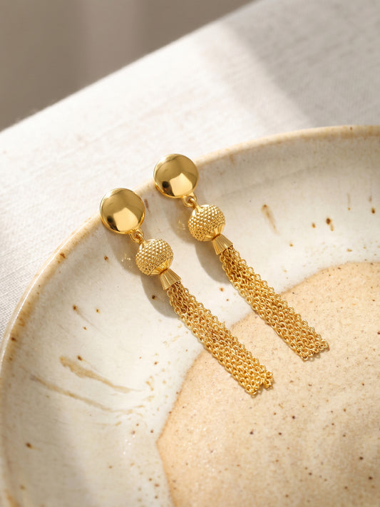 Golden Party Time Dangler Earrings