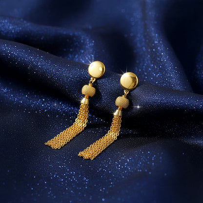 Golden Party Time Dangler Earrings