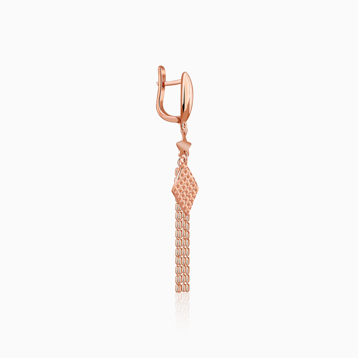 Rose Gold Single Ladies Dangler Earrings