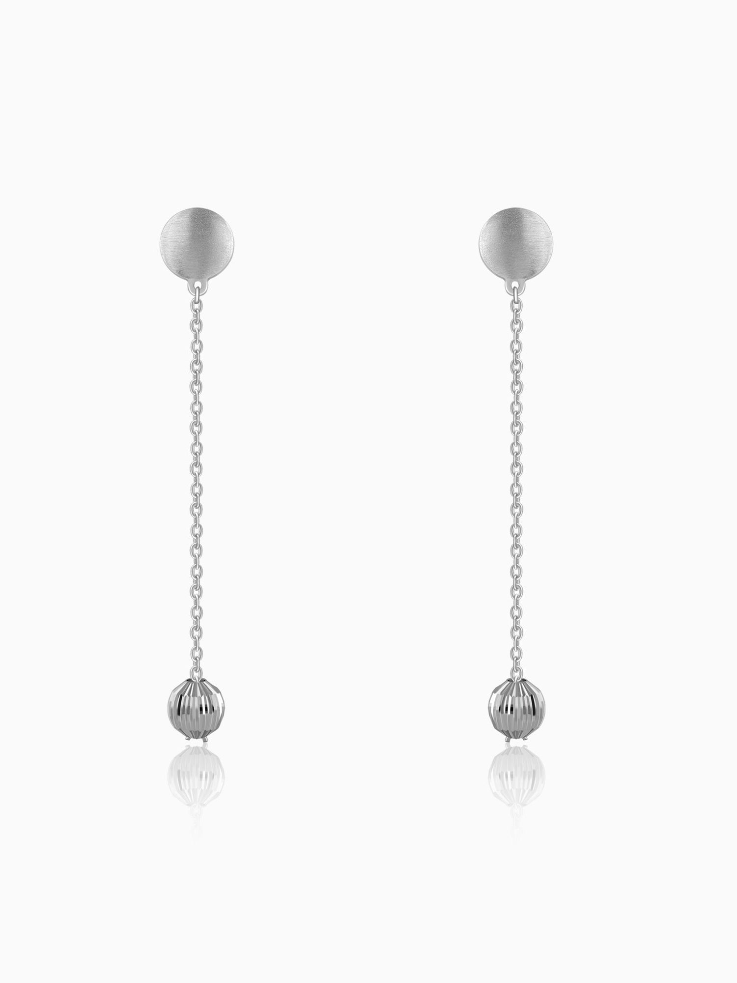 Silver My Universe Dangler Earrings