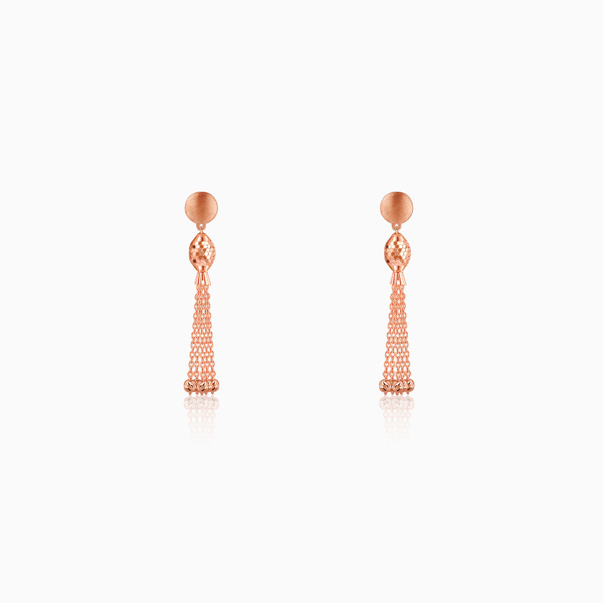 Rose Gold Symphony Dangler Earrings