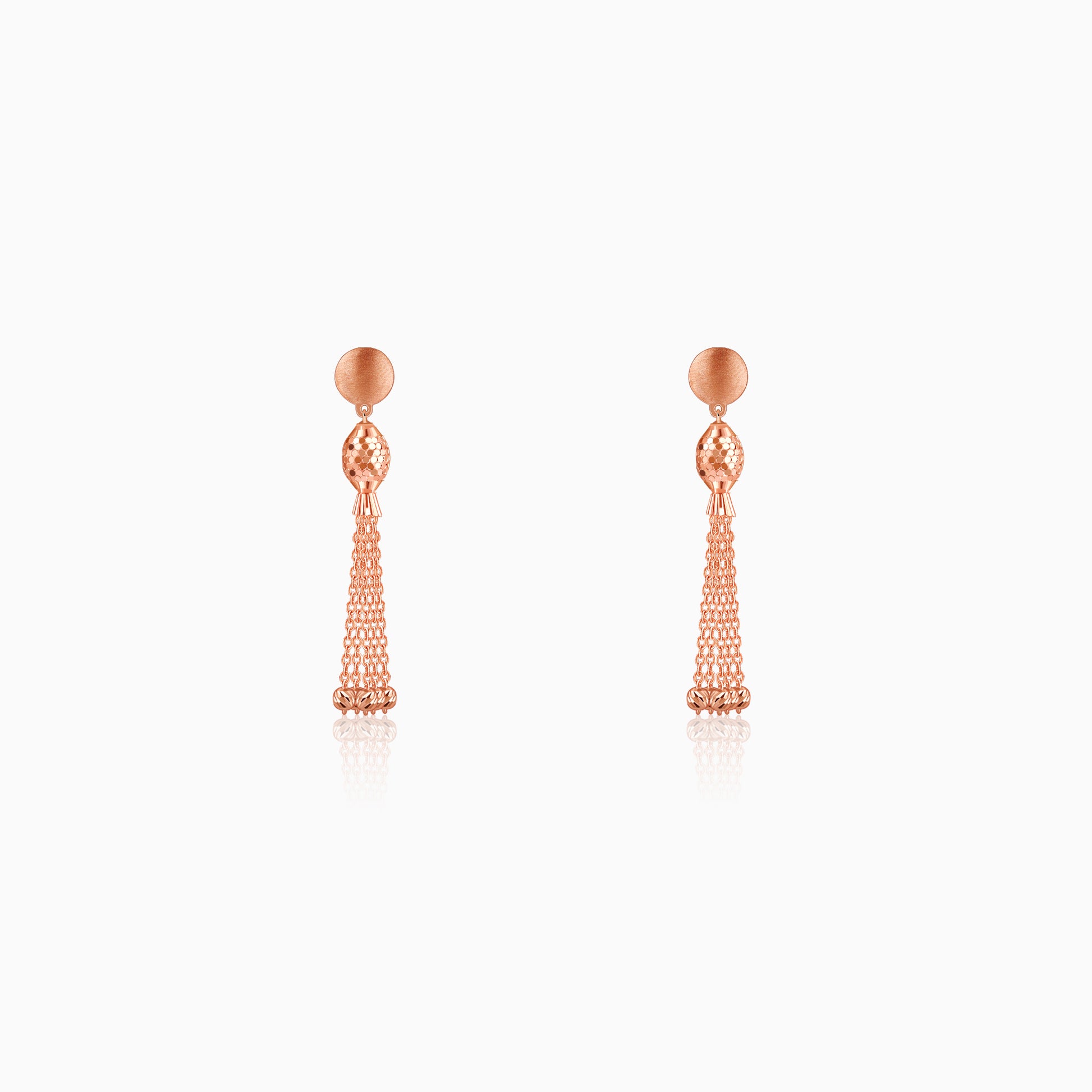 Rose Gold Symphony Dangler Earrings