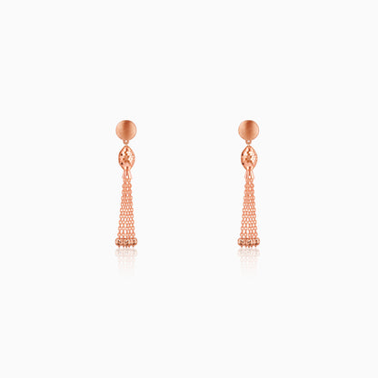 Rose Gold Symphony Dangler Earrings