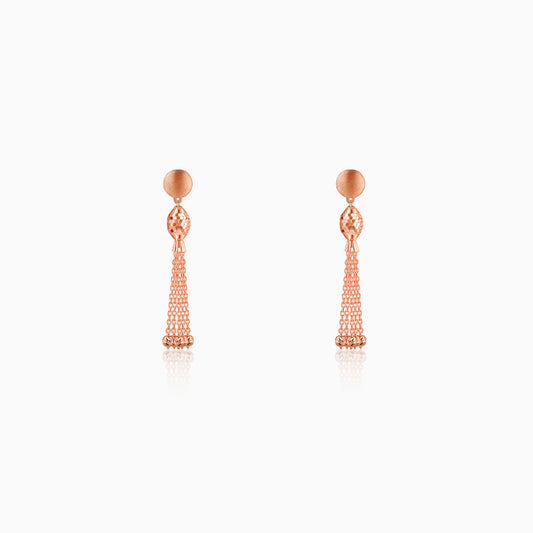 Rose Gold Symphony Dangler Earrings
