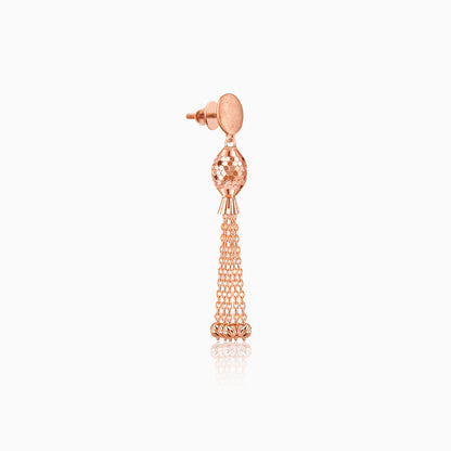 Rose Gold Symphony Dangler Earrings