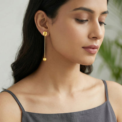 Golden Treasure Dangler Earrings