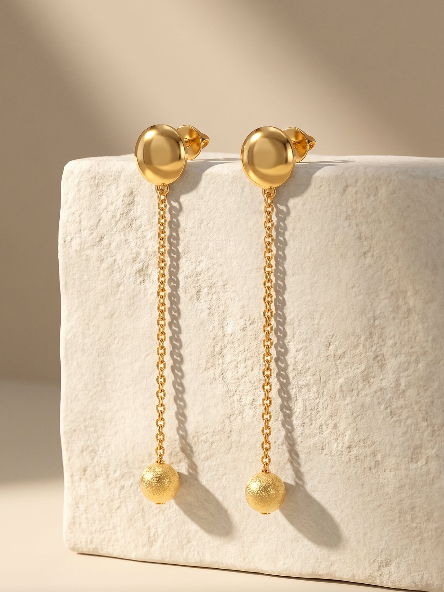 Golden Treasure Dangler Earrings