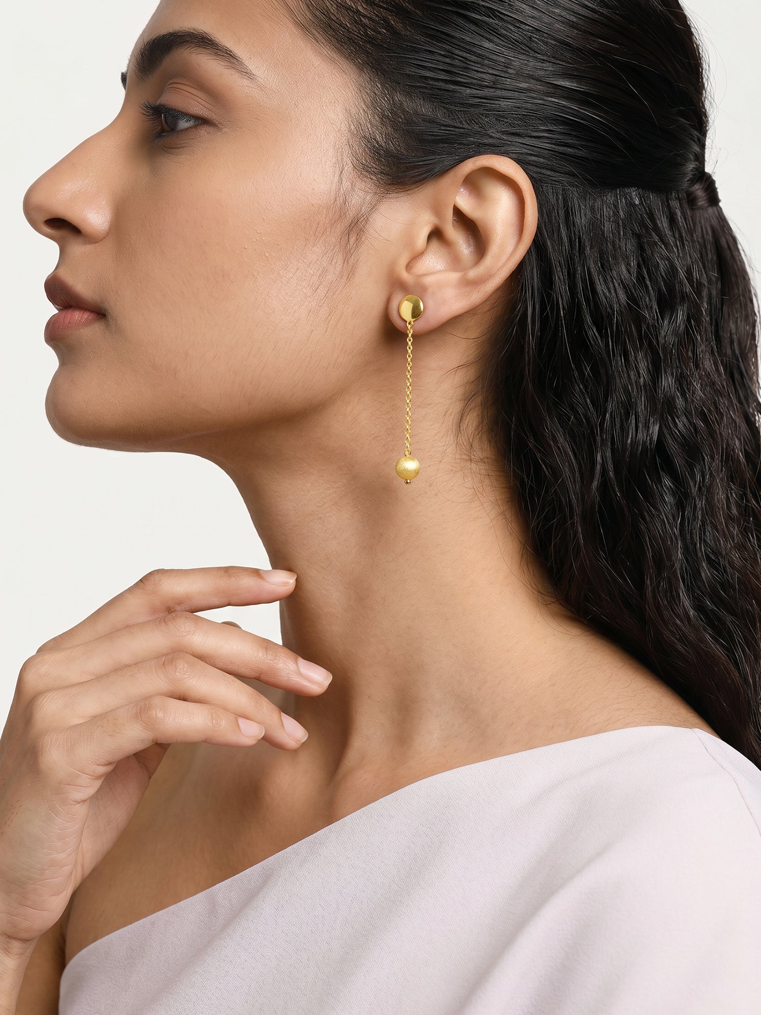 Golden Treasure Dangler Earrings