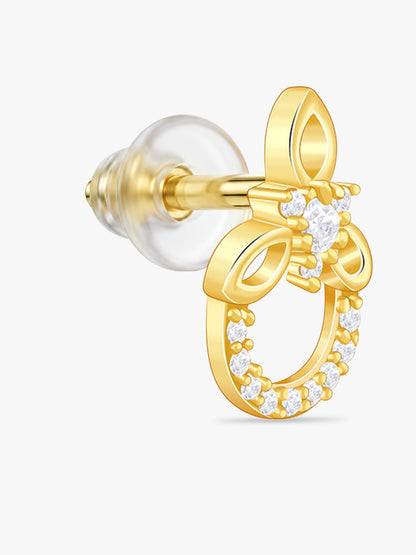 Golden Adoring Floral Earrings