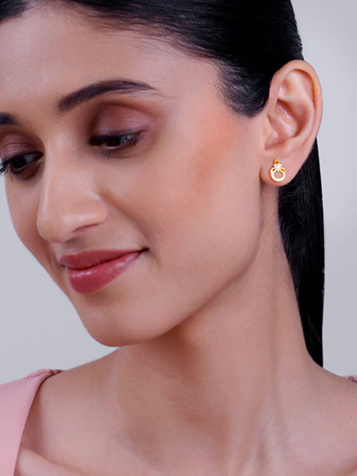 Golden Adoring Floral Earrings