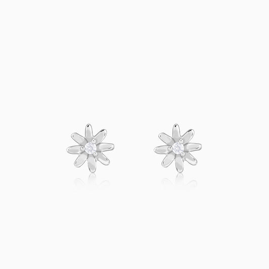 Silver Posy Earrings