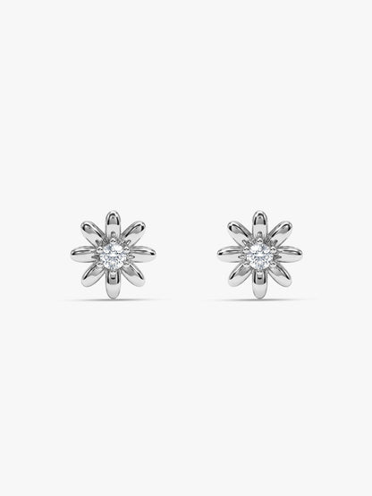 Silver Posy Earrings