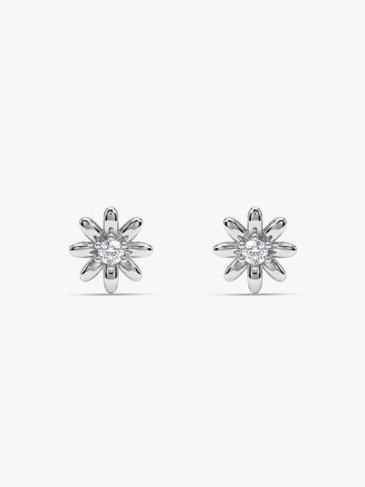 Silver Posy Earrings
