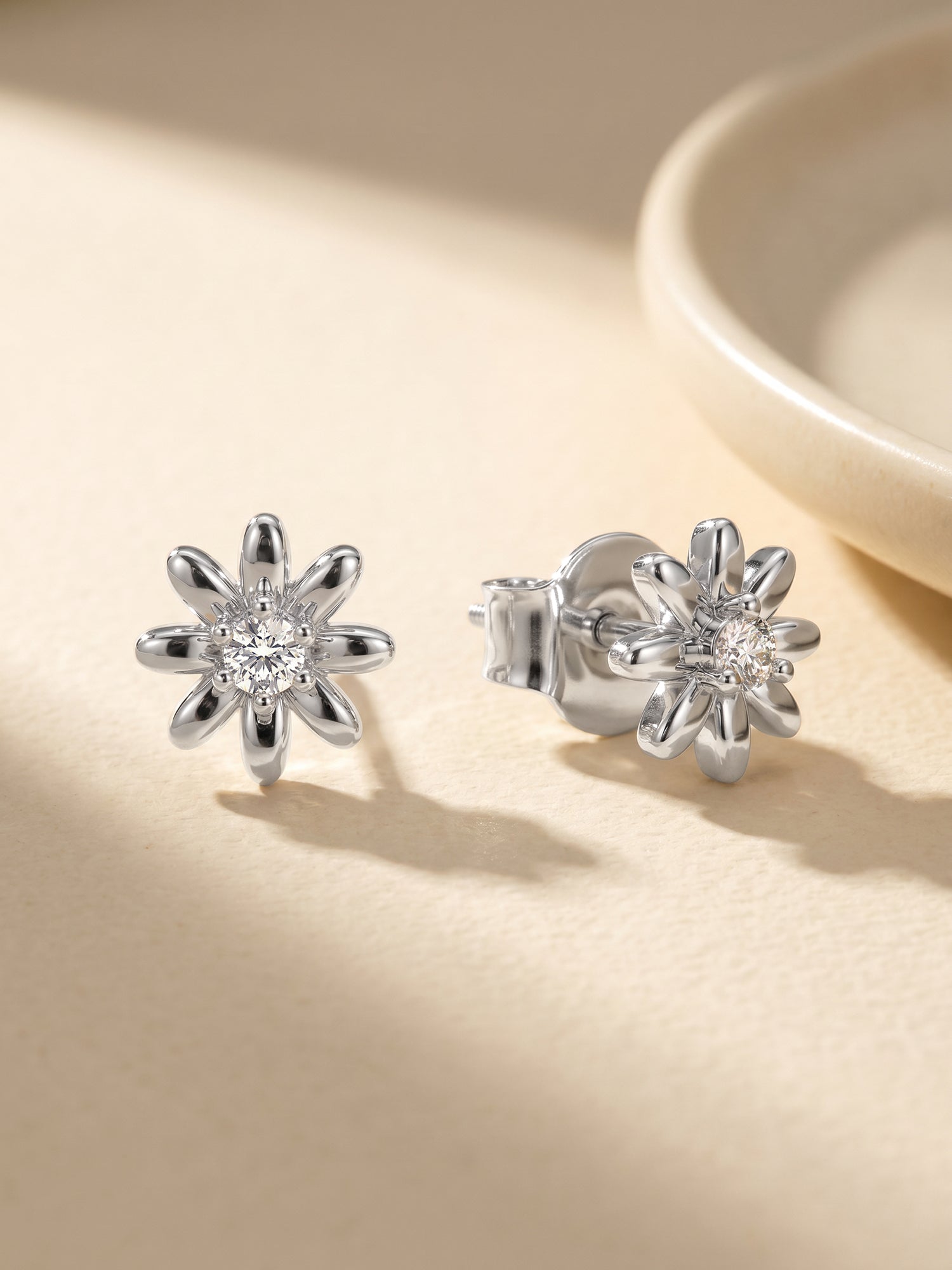 Silver Posy Earrings